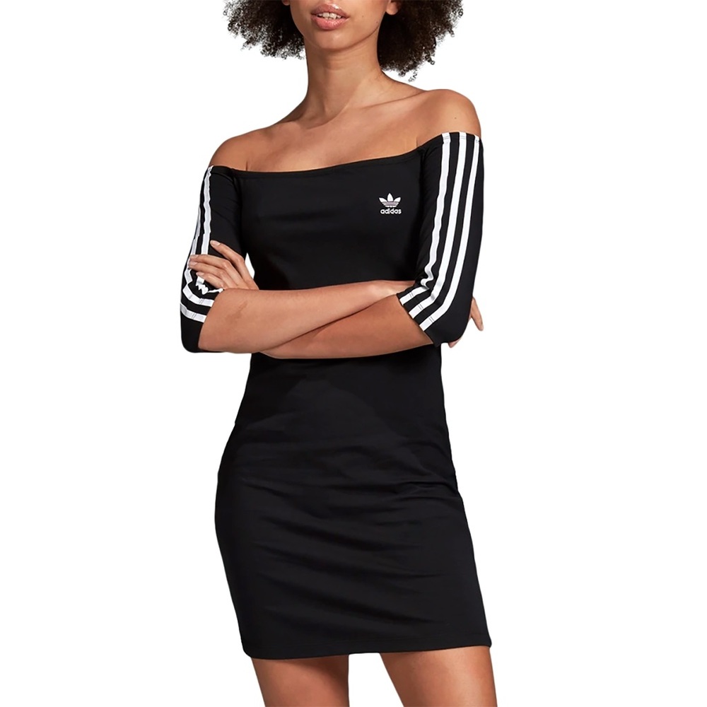 Adidas off the shoulder dress